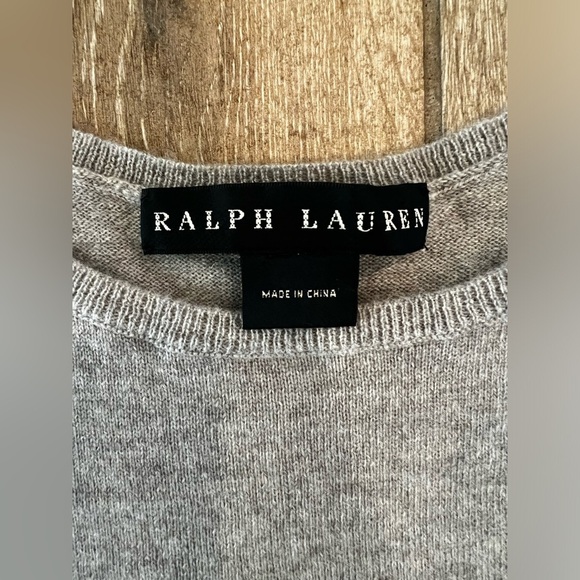 Ralph Lauren Black Label Cashmere Knit Sweater Tank Top Womens Small - Picture 3 of 5